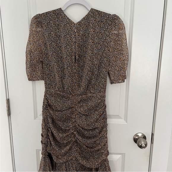 NEW ASTR the label shirred bottom black floral minidress - Picture 8 of 9